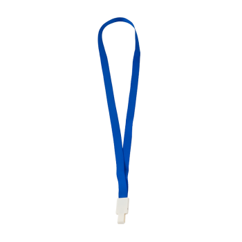 Pass-tartó nyakbaakasztó szalag - 16 mm széles - kék
