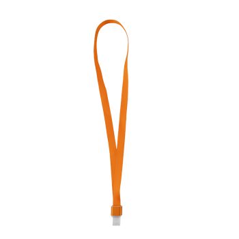 Pass-tartó nyakbaakasztó szalag - 16 mm széles - narancs