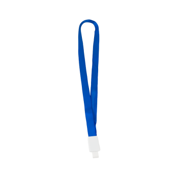 Kártya-/pass-tartó nyakbaakasztó szalag - 21 mm széles - kék