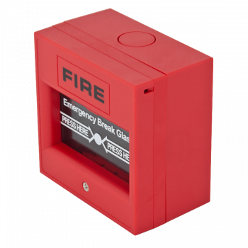 Betörhető kézi jelzésadó tűzvédelmi rendszerekhez - piros