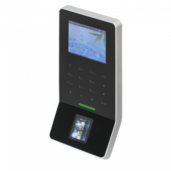 Biometrikus-, RFID olvasó és kódzár kijelzővel, tasztatúrával beltérre - EM - fekete