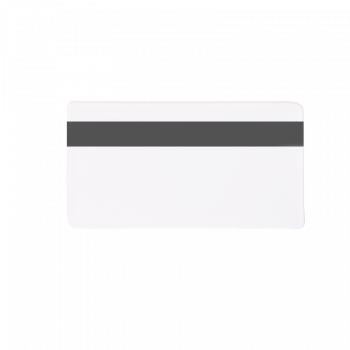 RFID kártya EM4100 chippel és mágnescsíkkal, vékony - 125kHz - fehér