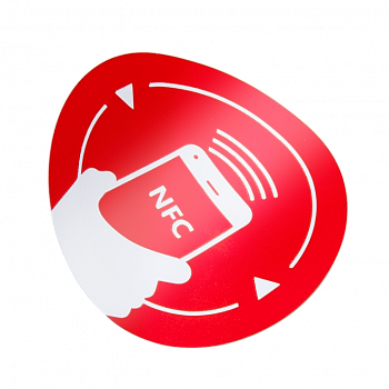 NFC matrica NXP NTAG213 chippel (13,56MHz) - piros