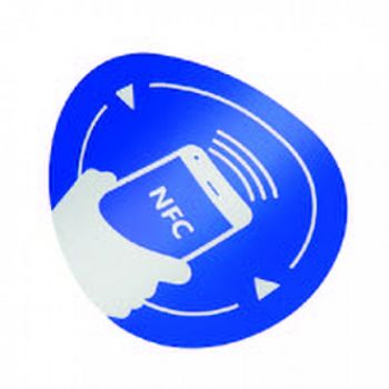 NFC antimetal matrica NXP NTAG213 chippel (13,56MHz) - kék