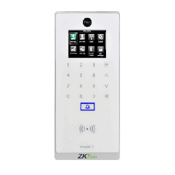 RFID olvasós, kódzáras hálózati beléptető terminál EM kártyákhoz - fehér