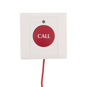 Felületre szerelhető vészhívó nyomógomb húzókapcsolóval NO/NC  - piros színben