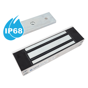 Felületre szerelhető síkmágnes visszajelzéssel - vízálló (IP68) - LED - 500 kg
